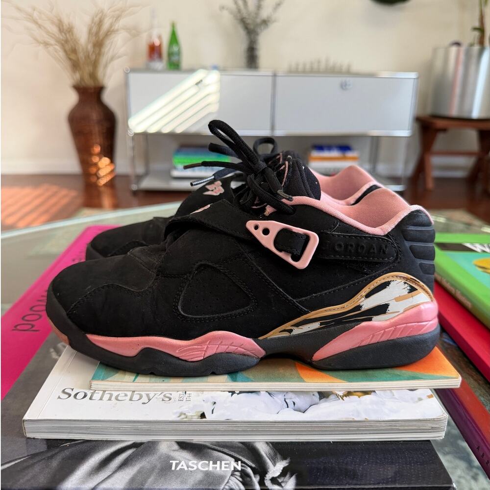 Air Jordan 8 Low Retro 2007 Black Pink 5.5Y 317639-061